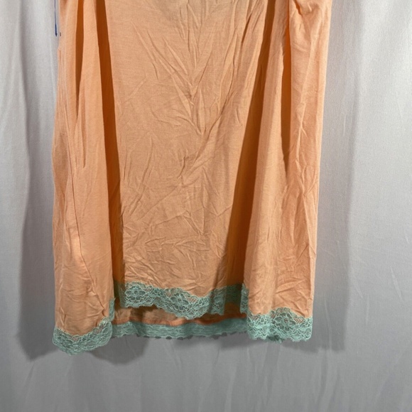 NEW PJ Salvage [ Medium ] Lace Trim Jersey‎ Camisole in Orange/Aqua Blue - Picture 11 of 12